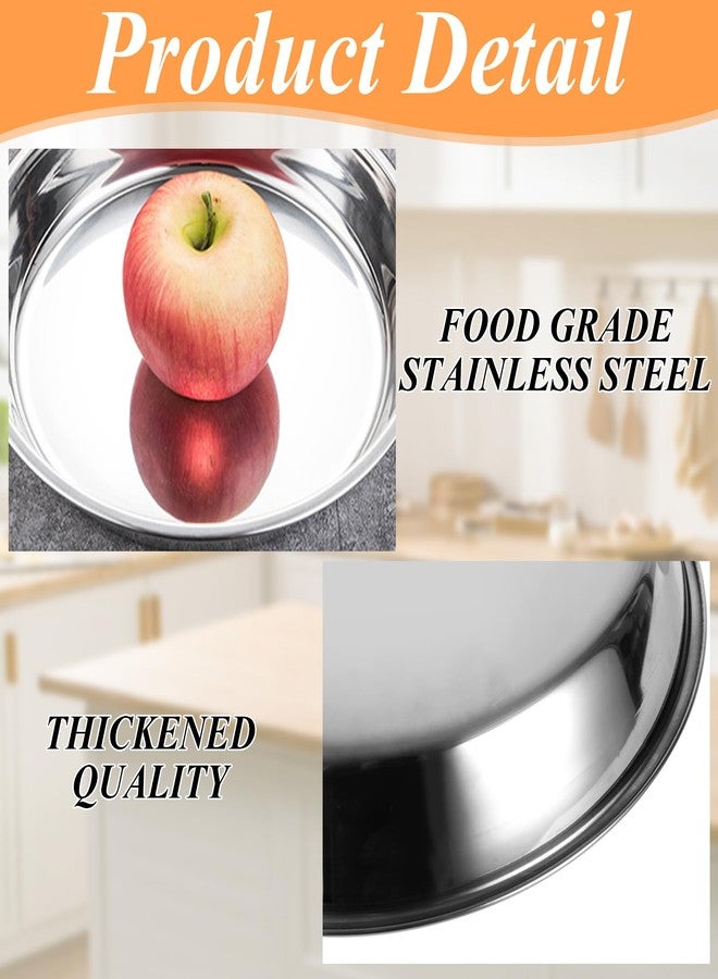 MUXHEL 6 Pack Deep Dish Pizza Pan 10 Inch Stainless Steel Pizza Pan for Oven, Non-Stick Pizza Tray Pizza Baking Sheet Pizza Plates Pie Pan for Pie, Cookie, Dishwasher Safe - Image 3