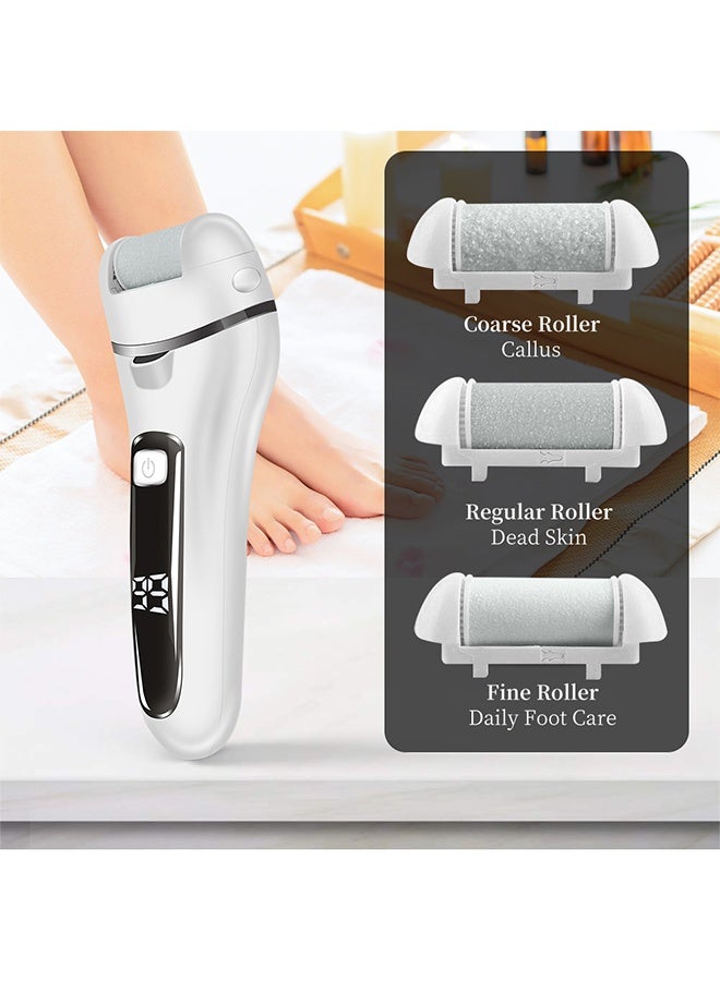 Generic Foot Electric Callus Remover, Electronic Foot File Grinder with Speed Adjustable, Dry Cracked Dead Skin, with 3 Roller Heads, 2 Speed  - Image 4