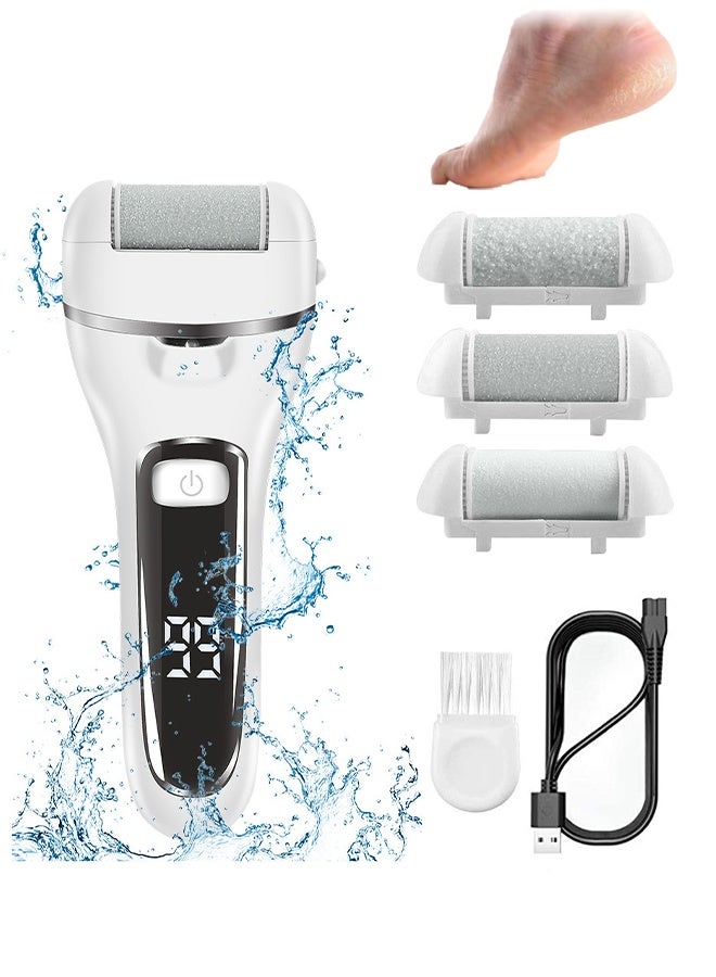 Generic Foot Electric Callus Remover, Electronic Foot File Grinder with Speed Adjustable, Dry Cracked Dead Skin, with 3 Roller Heads, 2 Speed  - Image 1