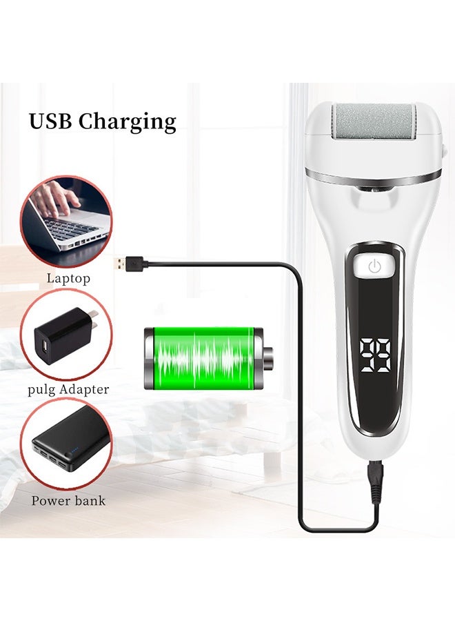 Generic Foot Electric Callus Remover, Electronic Foot File Grinder with Speed Adjustable, Dry Cracked Dead Skin, with 3 Roller Heads, 2 Speed  - Image 3
