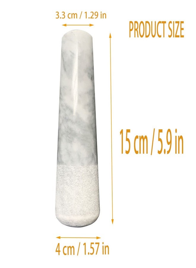 Daszui 6 in Granite Replacement Pestle (Only Pestle [Mortar is not Included]) White Polishing - Image 2