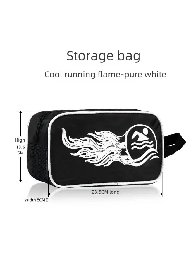 Loquat Men's Swimming Trunks Swimming Goggles Swimming Cap Three-piece Anti-embarrassment Beach Pants Swimming Trunks Men's Swimming Suit Equipment-Color:2301 G2020 Swim Cap Waterproof Bag Storage Bag- - Image 3