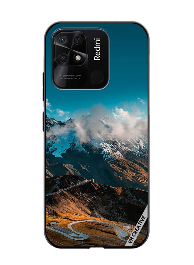 VR CREATIVE Protective Case Cover For Xiaomi Redmi 10C Road And Mountains Design Multicolour - Image 1
