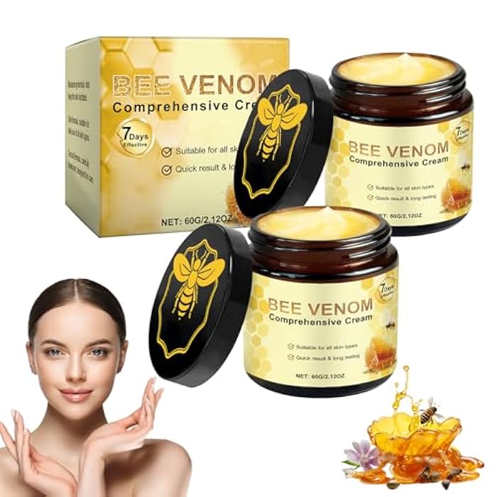hadaclub 2PCS Bee Venom Comprehensive Cream,Bee Venom Hydrating Moisturizing Cream,for All Skin Types - Image 1