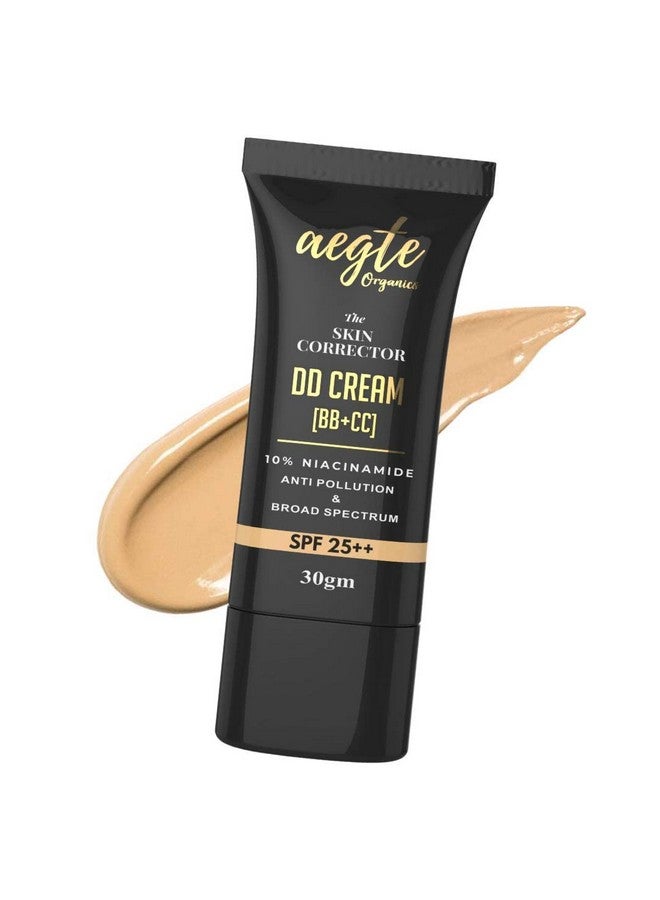 aegte Organics Skin Corrector Matte Dd Cream (Bb+Cc) Broad Spectrum Spf 25++ Long Lasting Coverage Lightweight & Hydrating (Light) - Image 1