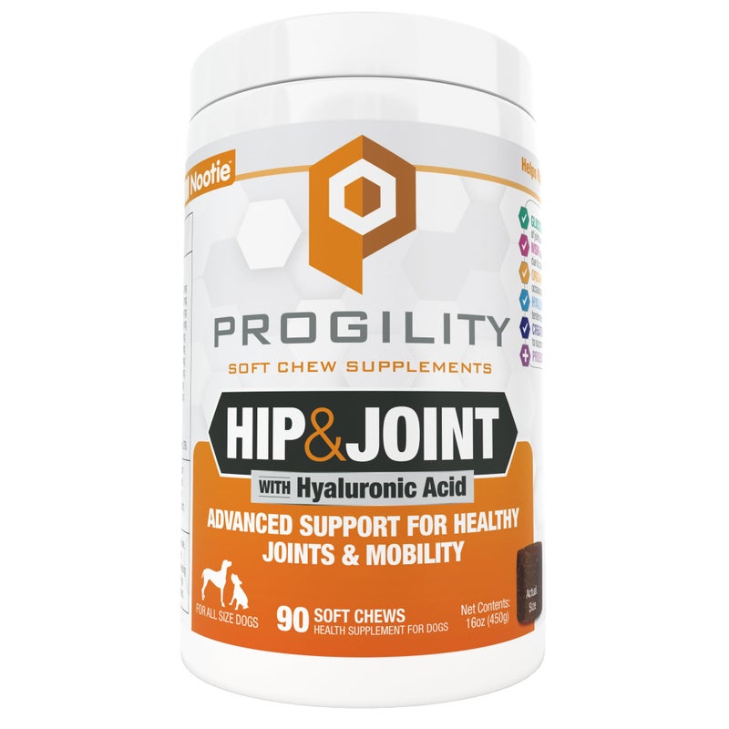 Nootie Progility Hip & Joint Supplement for Dogs, Dog Joint Support with Glucosamine and Chondroitin, 90 Count - Image 1