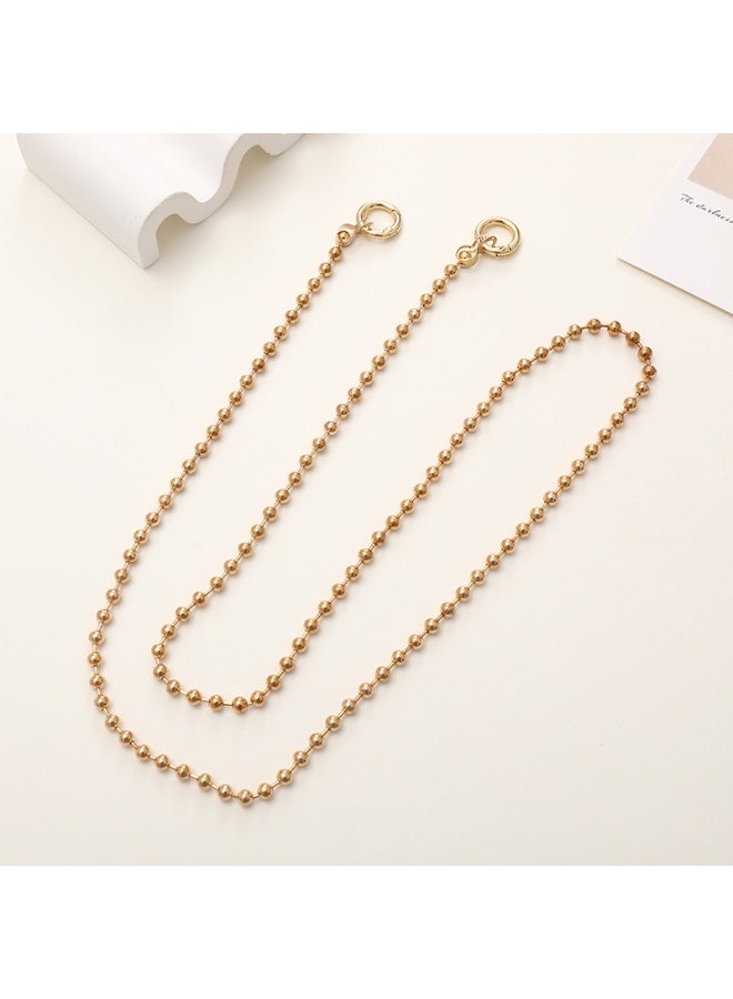 NIBEMINENT Beaded Phone Lanyard, Anti Lost Removable Wrist Strap,Metal Bag Chain Bracelet Pendant, Phone Keychain Lanyard