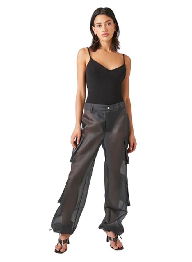 FOREVER 21 Sheer Organza Cargo Pants  - Image 1