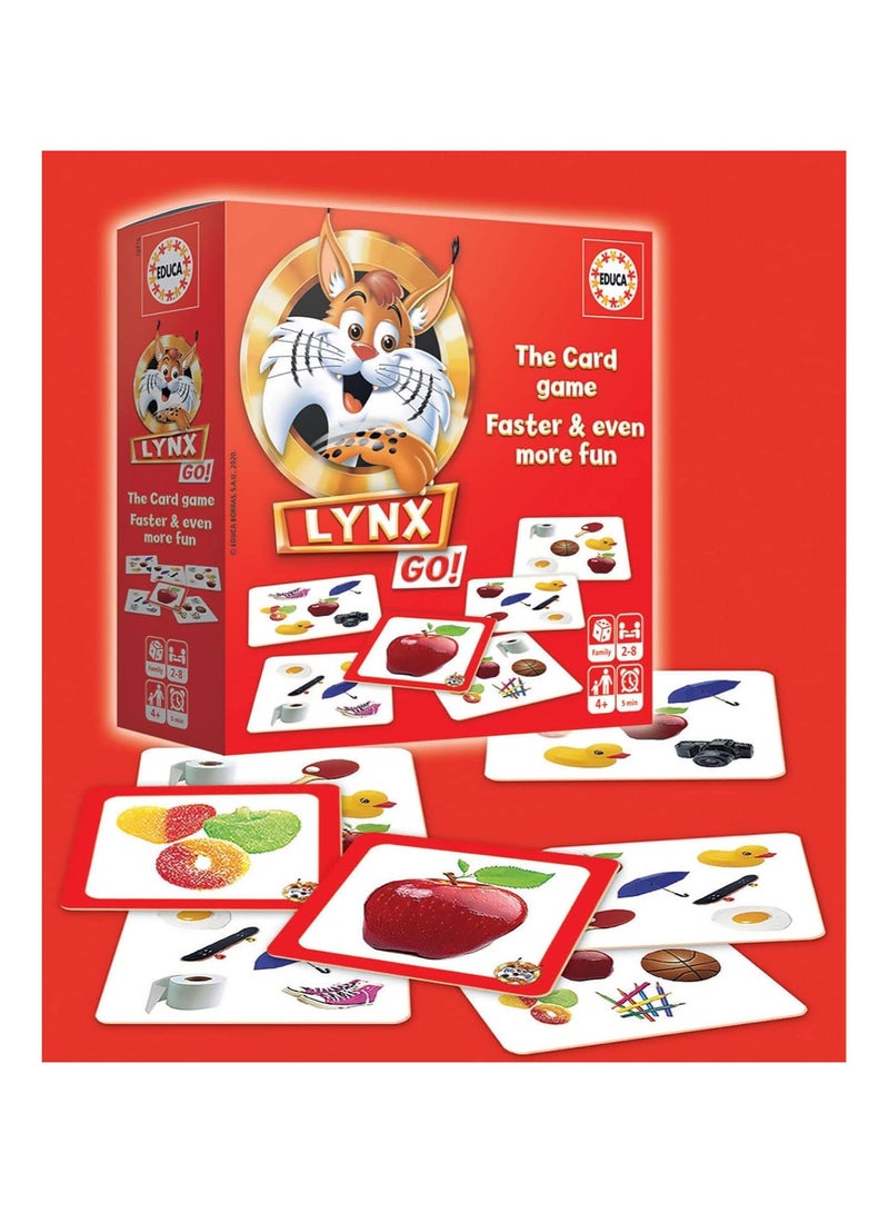 ايديوسا لعبة بطاقات Lynx Go من Educa للأطفال من سن 4 سنوات فما فوق - Image 2