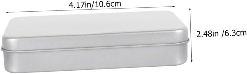 MAGICLULU 4pcs Small Tinplate Storage Boxes Lids Craft Storage Holder Mini Portable Tin Box for Gifts - Image 2