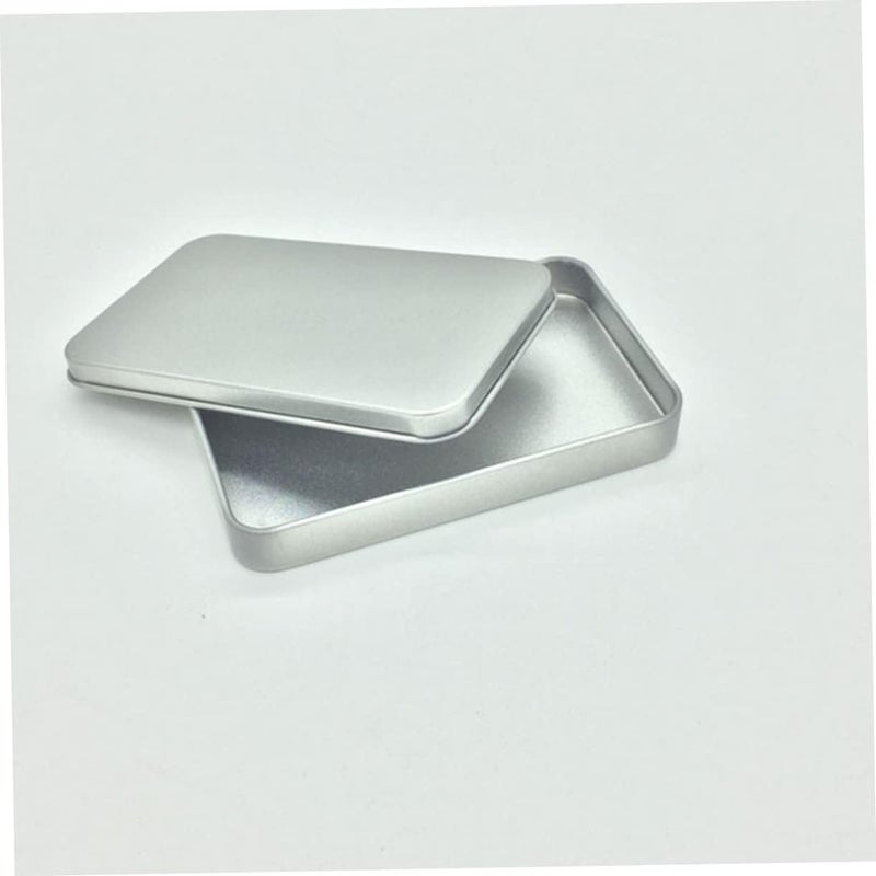 MAGICLULU 4pcs Small Tinplate Storage Boxes Lids Craft Storage Holder Mini Portable Tin Box for Gifts - Image 5
