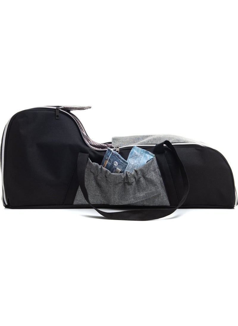 U.S.F Mother Baby Care Bag + Carrycot Baby Carrier Stroller Baby Carrying Double Set  - Image 2