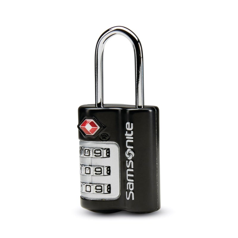 Samsonite 3-Dial Combination Lock  TSA Approved Travel Lock  Black