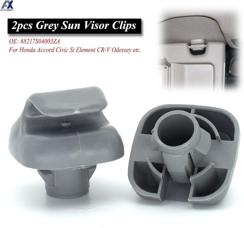 Wivplex Gray Sun Visor Hook Clip for Honda Models - Image 5