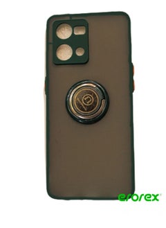 erorex Protective Case Cover For Reno 8 4g With Magnetic Ring Holder Green  - Image 1