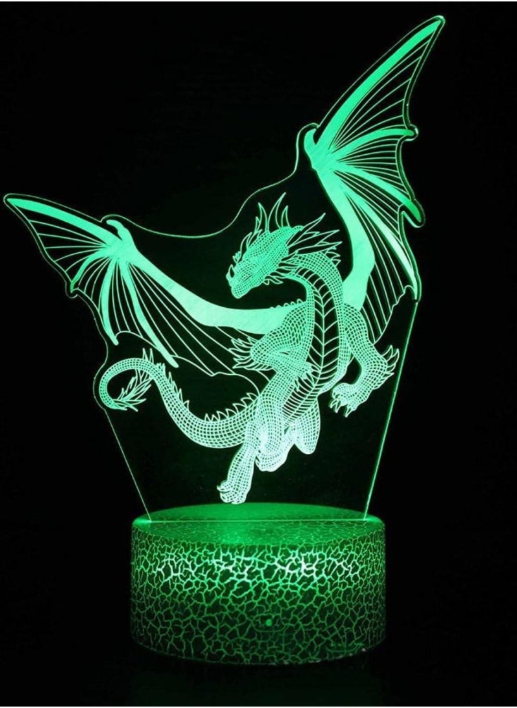 althiqahkey - Multicolour 3D Illusion Table Lamp LED Night Light Base Dinosaur Series Toy for Kid Home Decoration - Image 1