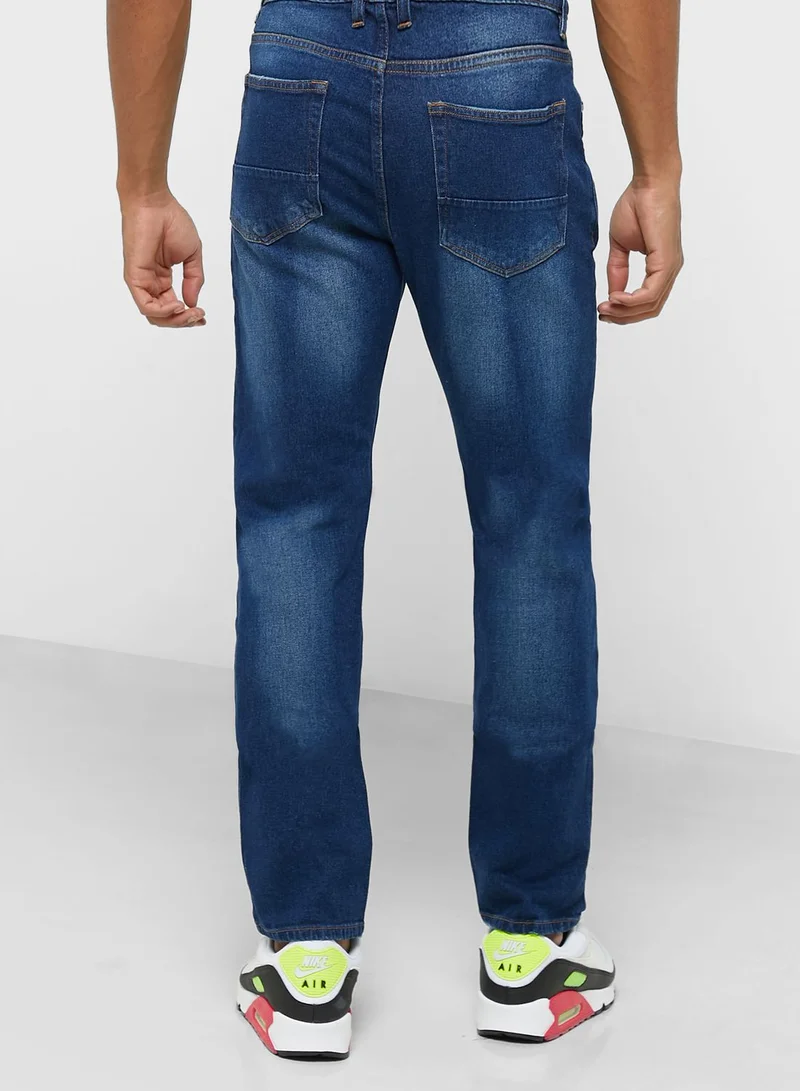 Seventy Five Slim Fit Distress Jean