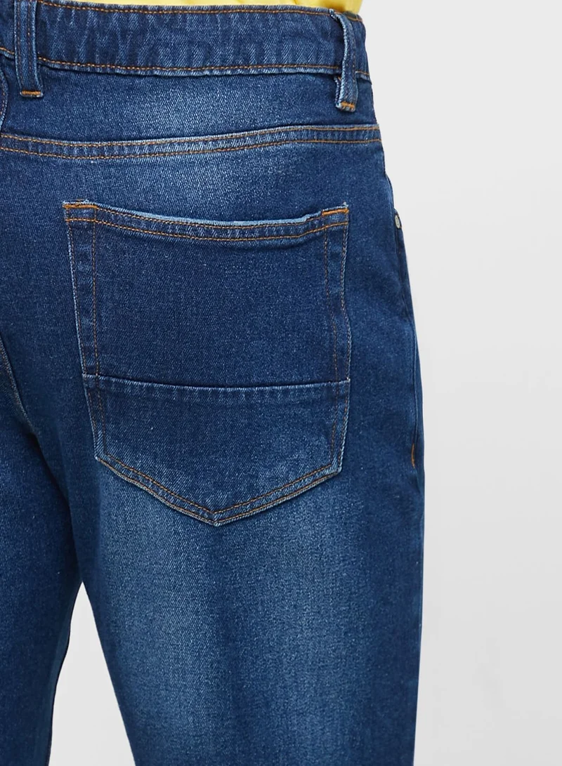 Seventy Five Slim Fit Distress Jean