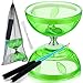 Simgoing Chinese Yoyo Diabolo Set Includes Colorful Chinese Yoyo with 2 Pieces Diabolo Sticks 1 Piece String 1 Net Bag for FunGreenPopular Style - Image 2