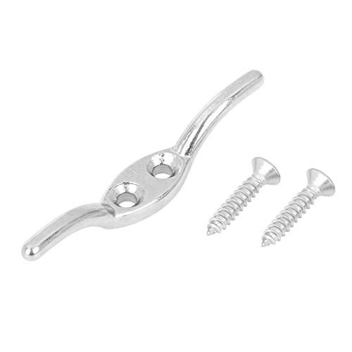 X AUTOHAUX 2 Set 2 Inch 316 Stainless Steel Universal Marine Boat Flagpole Cleat Hook with 4 Mounting Screws - Image 3