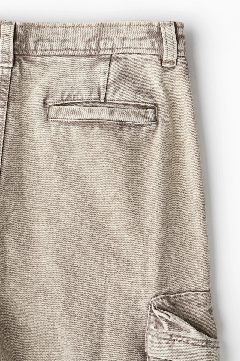 H&M Regular Fit Twill Cargo Trousers