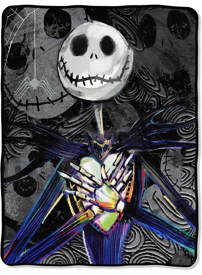 Disney Disney's The Nightmare Before Christmas, "Dark Creep" Micro Raschel Throw Blanket, 46" x 60", Multi Color  - Image 1