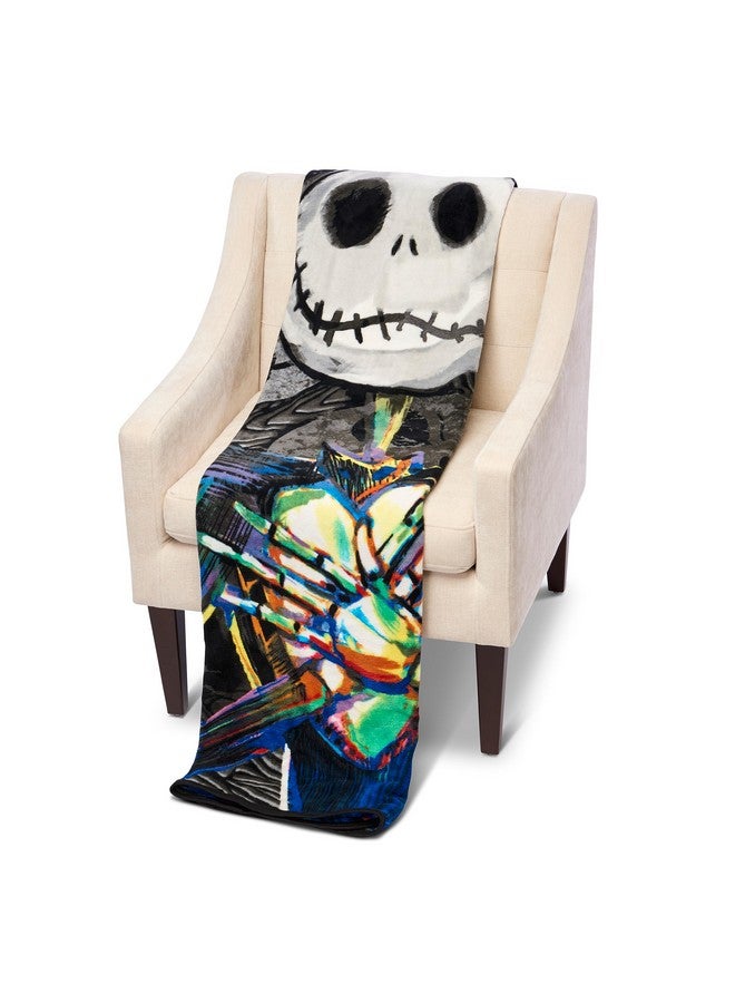 Disney Disney's The Nightmare Before Christmas, "Dark Creep" Micro Raschel Throw Blanket, 46" x 60", Multi Color  - Image 5