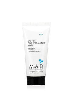 Skincare Spot On Zinc And Sulfur Mask - For Acne Prone Skin 2 oz.