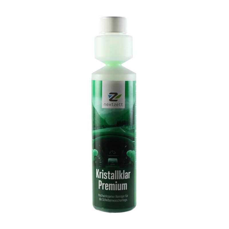 nextzett Kristall Klar Windshield Washer Fluid Concentrate 1:200 â€“ Makes Over 13 Gallons â€“ High-Performance, Smear-Free, Glare-Free Formula with Water Softeners â€“ 8.5 fl oz (No Freeze Protection). - Image 1