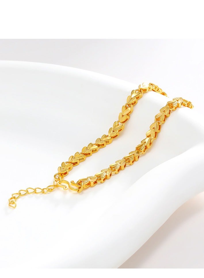 24K مطلية بالذهب أزياء خمر سوار - Image 2