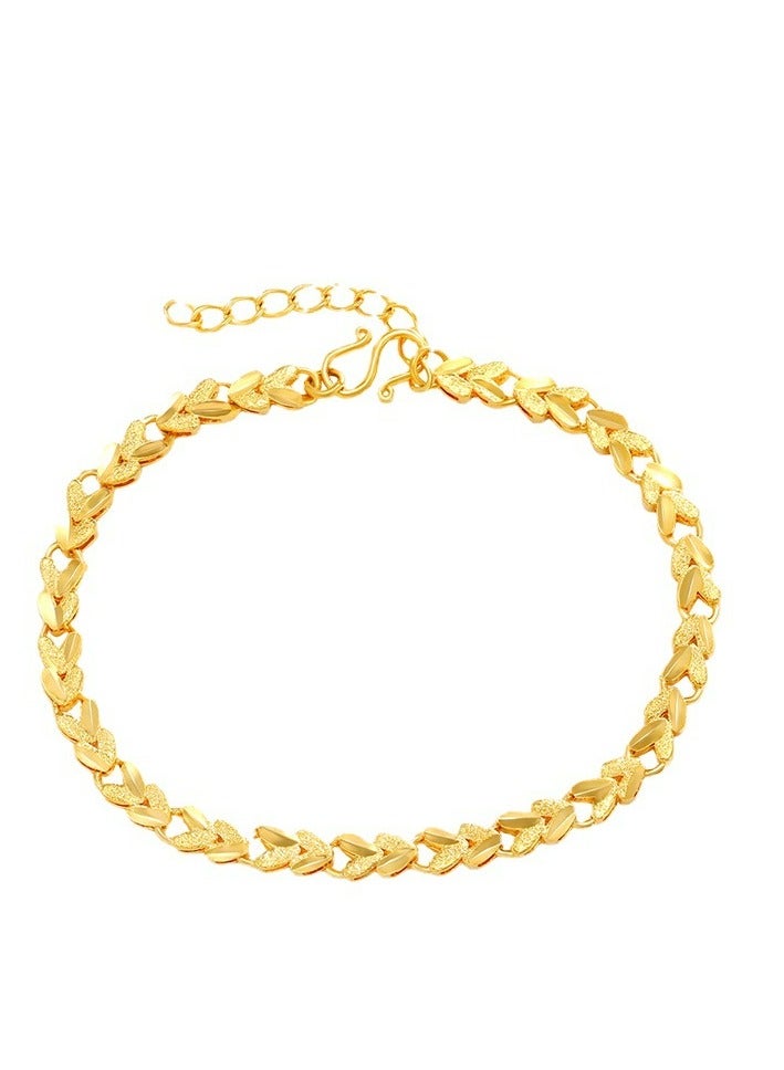 24K مطلية بالذهب أزياء خمر سوار - Image 5