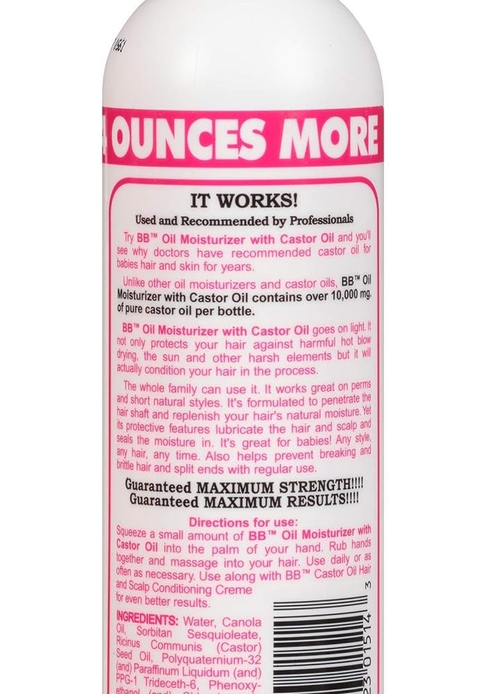 Bronner Bros Maximum Strength Oil Moisturizer Hair Lotion with Castor Oil and Aloe - 12 Fl Oz - Image 2