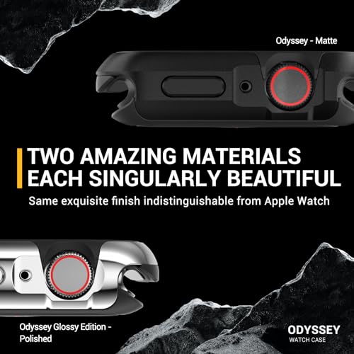 MAGEASY Aircraft-Grade Aluminum Rugged Case for 41mm Apple Watch Series 9, 8, 7 | 2 in 1 Metal Hard Shell with Shockproof Inner Bumper for Maxed Protection, Odyssey - Starlight White - Image 5