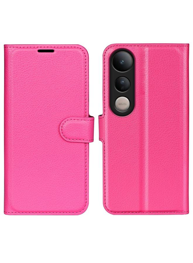 erorex Case For vivo V50 Lite 5G Litchi Texture Horizontal Flip Leather Phone Case with Holder - Image 1