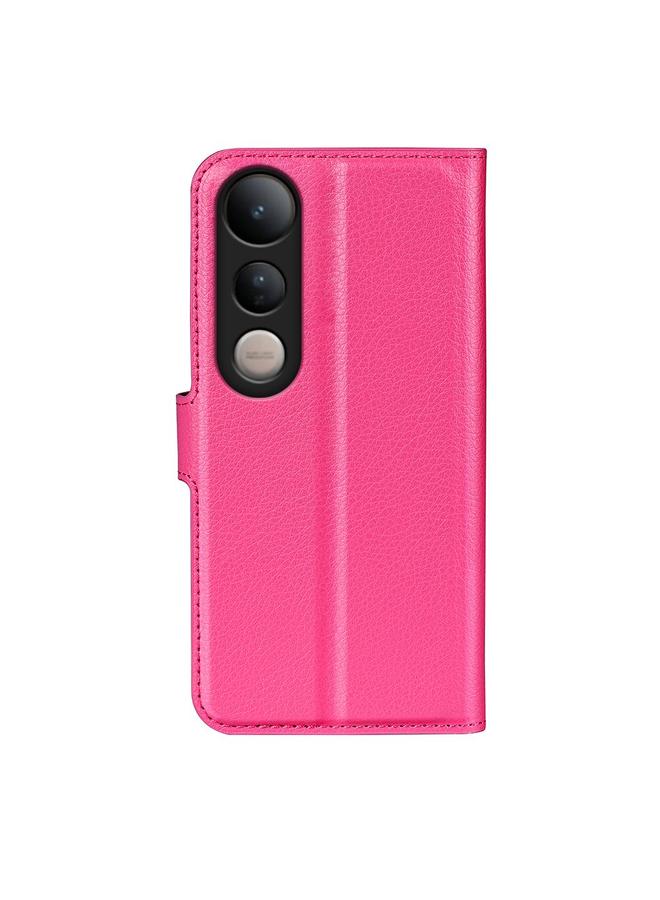 erorex Case For vivo V50 Lite 5G Litchi Texture Horizontal Flip Leather Phone Case with Holder - Image 3