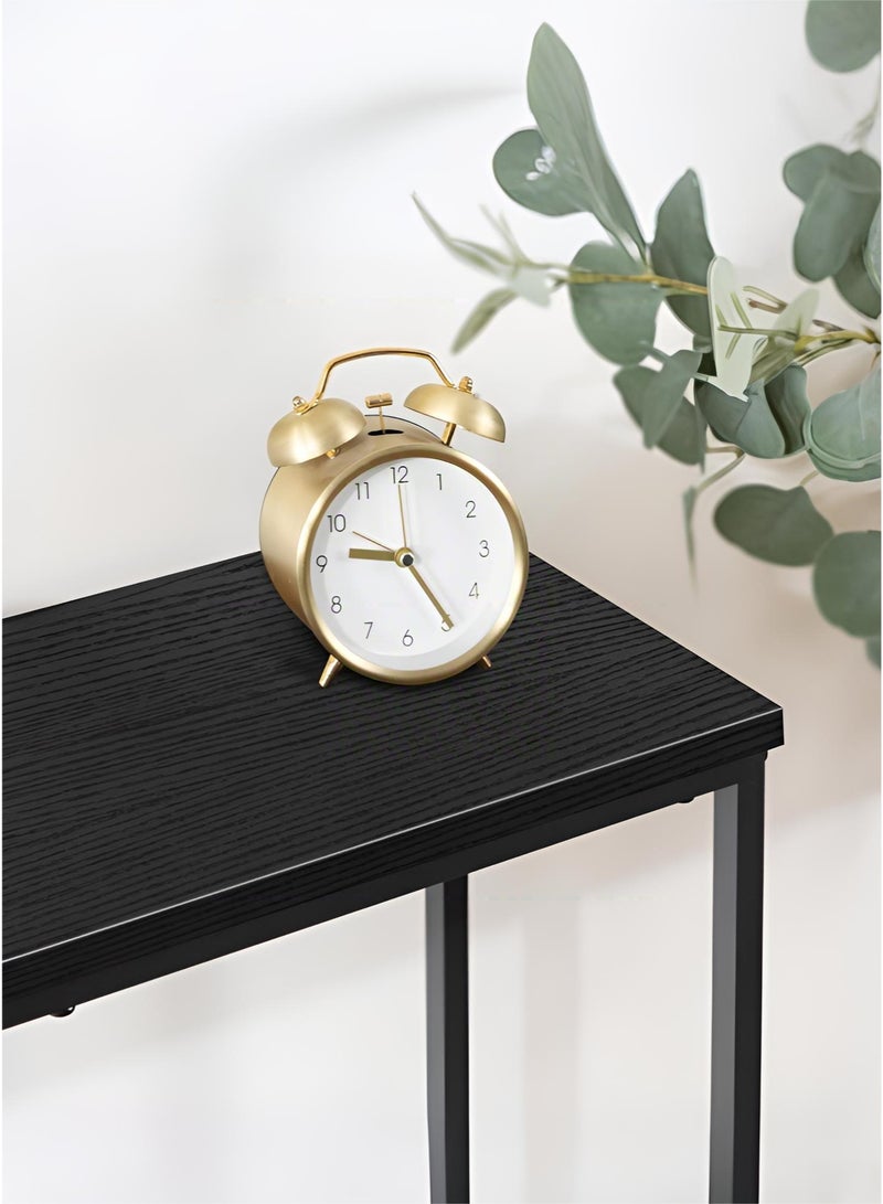 ماساجا طاولة كونسول، طاولة مدخل عصرية، طاولة جانبية خلف أريكة، طاولة جانبية ضيقة للمدخل، غرفة المعيشة، طاولة بار، غرفة النوم، لون أسود (75×75×24 سم) - Image 5