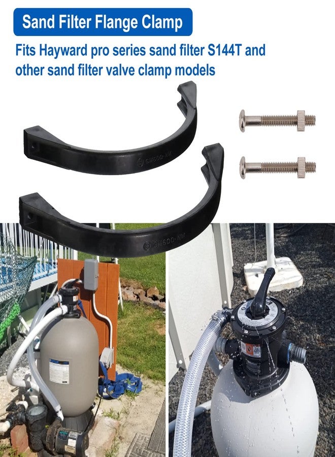 Ophjerg Pool Filter Clamp 11380 for Intex Sand Filter Pump Clamp, Sand Filter Valve Clamp Replacement Intex 12 & 14 Inch Sand Filter- Pool Sand Filter Replacement Parts Included O-Ring and Screws - Image 3