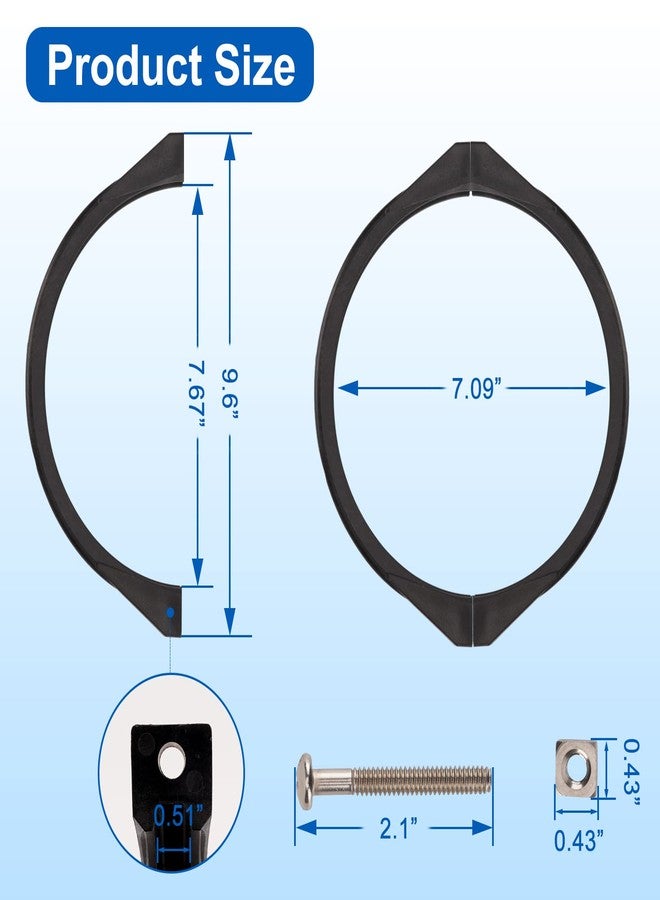Ophjerg Pool Filter Clamp 11380 for Intex Sand Filter Pump Clamp, Sand Filter Valve Clamp Replacement Intex 12 & 14 Inch Sand Filter- Pool Sand Filter Replacement Parts Included O-Ring and Screws - Image 2