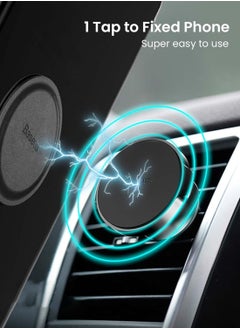 Baseus Magnetic Car Phone Holder for Vent - Small Clip with Strong Magnets, 360° Rotating Base for iPhone 16/15/14/13/12, Samsung Galaxy S25 Ultra/S24 Ultra, Google Pixel 8 Pro, OnePlus 11, Xiaomi 13, and More - Universally Compatible Vent Clip with Silicone Protection for Scratch-Free Grip  - Image 5