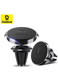 Baseus Magnetic Car Phone Holder for Vent - Small Clip with Strong Magnets, 360° Rotating Base for iPhone 16/15/14/13/12, Samsung Galaxy S25 Ultra/S24 Ultra, Google Pixel 8 Pro, OnePlus 11, Xiaomi 13, and More - Universally Compatible Vent Clip with Silicone Protection for Scratch-Free Grip  - Image 1