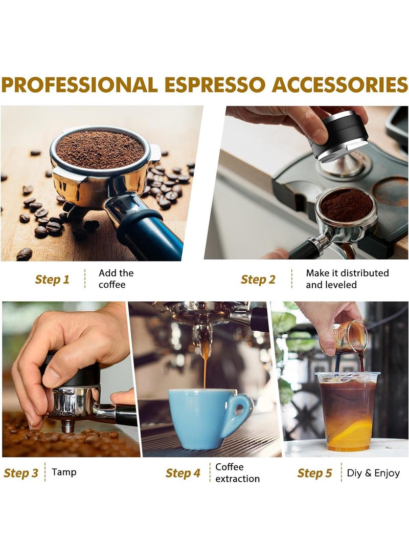 Y&D 51MM Stainless Steel Professional Coffee Flatten Powder Cloth Powder Maker - Image 4