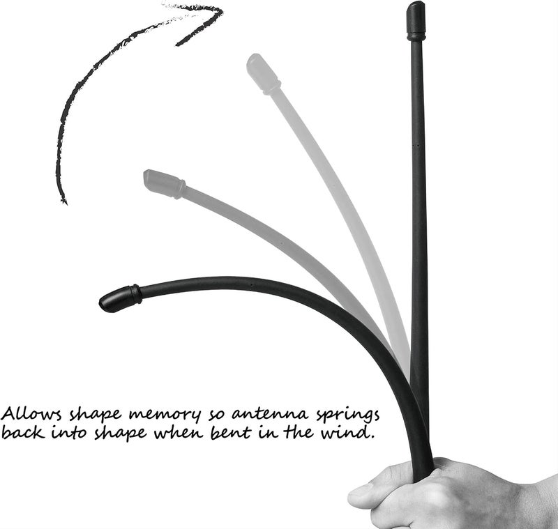 Rydonair 13-Inch Rubber Antenna Replacement for Dodge Ram 1500 2500 3500 (1990-2023) - Image 4