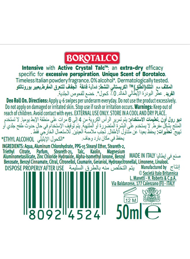 Borotalco Deodorant Intensive Roll On - Image 3