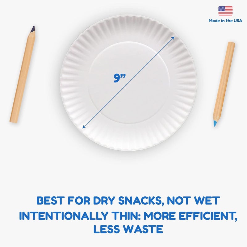 Hygloss 9-Inch Paper Plates - 100 Count, Disposable and Food Safe - Image 5