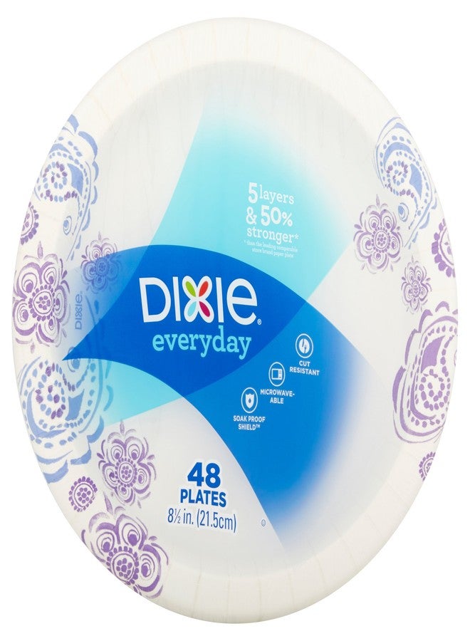Dixie Everyday Paper Plates, 8.5 Inches, 48 Count (Pack of 3) - Image 2