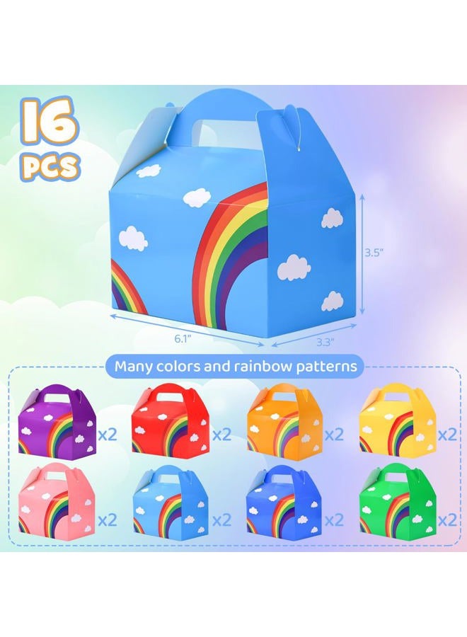 Johouse 16PCS Party Favor Boxes, Paper Gift Boxes Candy Treat Box Assorted Colors for Kids Birthday Party Wedding Decorations - Image 2
