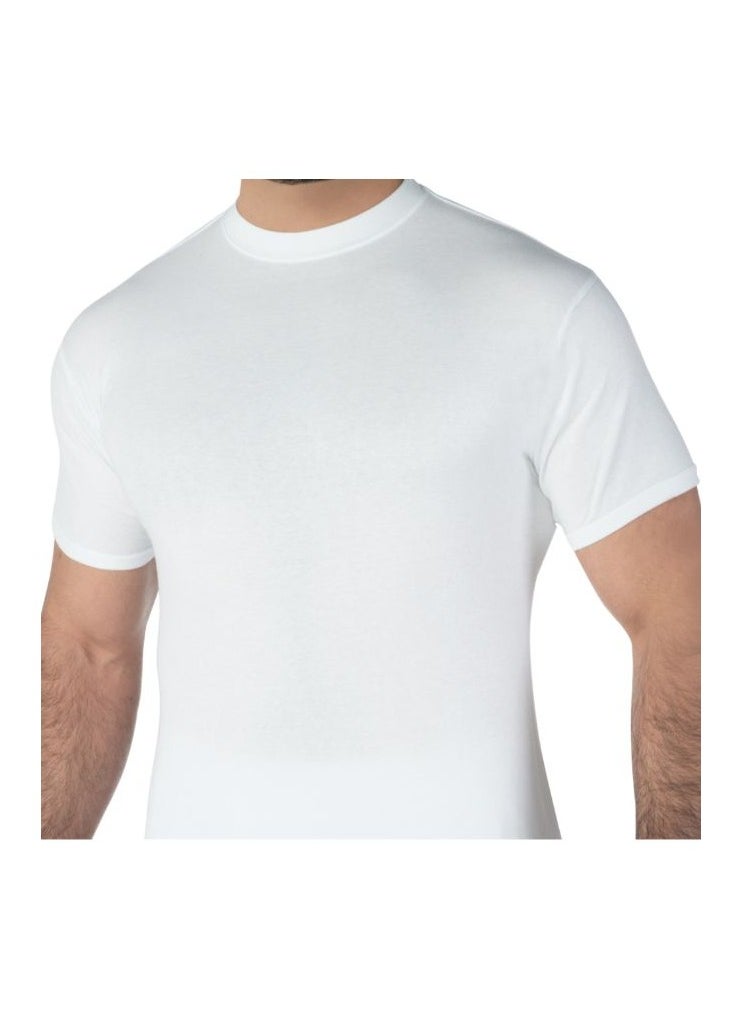Generic 6 Pieces Casual Crew Neck Undershirt Set White  - Image 1