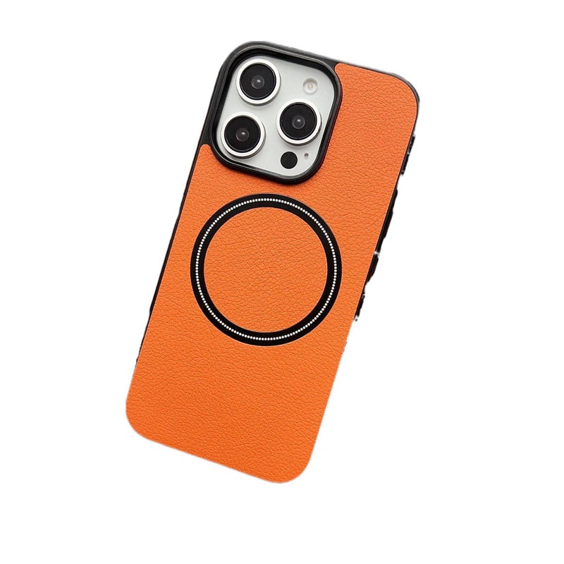 MagSafe Samsung Galaxy S24 Plus Drop Protection TPU for in Orange for Desk Setup - Image 1