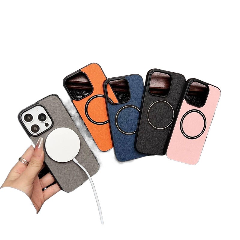 MagSafe Samsung Galaxy S24 Plus Drop Protection TPU for in Orange for Desk Setup - Image 3