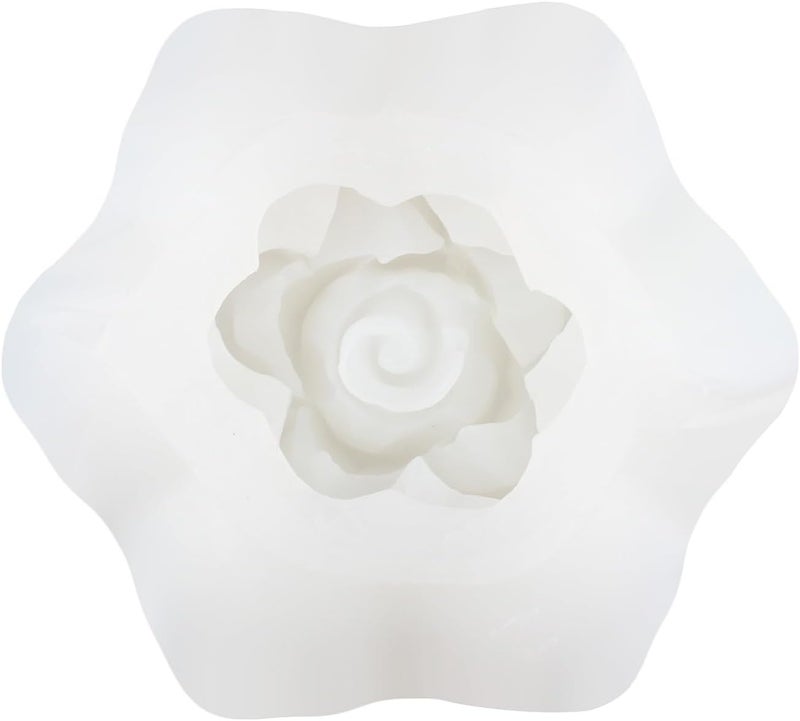 Skytail Silicone 3D Rose Flower Candle Mold Rose Shape Making Scented Candle Wax Melts Aromatherapy Home Decoration Candles Epoxy Resin Casting Mold DIY Homemade Soap Mold Chocolate Cake Baking Molds - Image 5